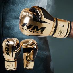 Luvas De Treinamento De Boxe De Couro PU para Adultos e Crianças, Luvas De Treinamento De Esponja, Perfuração Respirável, Suprimentos Esportivos - Image 3