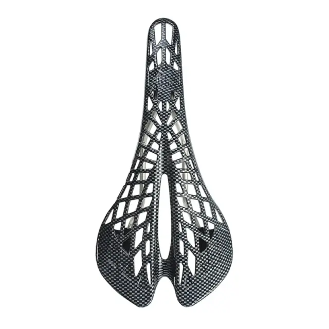 Assento de Bicicleta em Fibra de Carbono com Almofada Respirável para Ciclistas Masculinos e Femininos