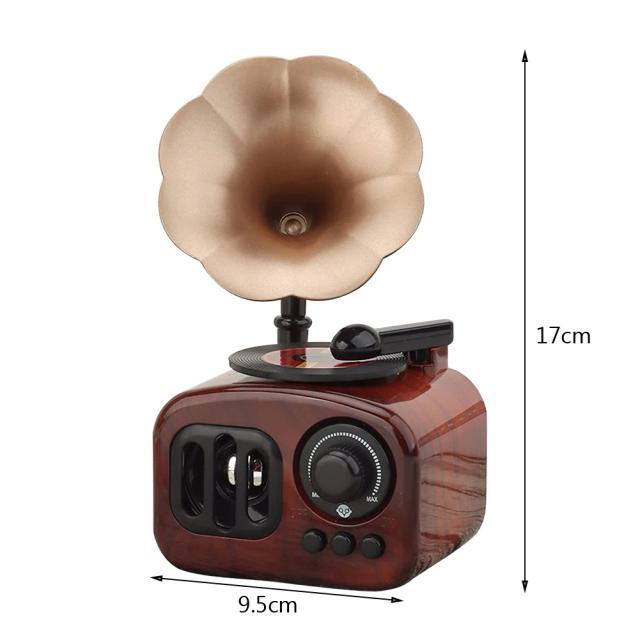 Caixa de Música Fonógrafo Antigo: Decoração Vintage Criativa para Aniversários e Presentes Artisanais