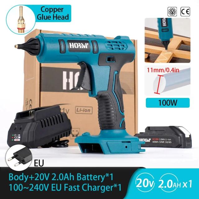 Pistola de Cola Hot Melt Elétrica Sem Fio Makita 18V - Ideal para Artesanato e Soldagem com Bastões de 11mm e Potência de 100W