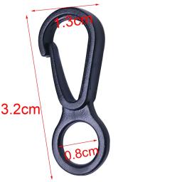 50 pçs 100 pçs plástico mini círculo snap gancho lagosta clipe para acampamento caminhadas mochila diy chaveiro fecho - Image 3