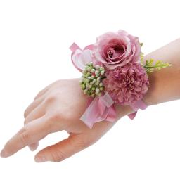 Flor de pulso para noiva e dama de honra, floresta fresca, anjo eterno, seda artificial, casamento ao ar livre, 7cm - Image 6
