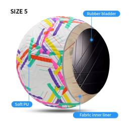 Oficial Tamanho 5 Soft PU Bola De Futebol, Bolas de Formação Profissional, Futebol ao ar livre, Profissional Sem Costura, Alta Qualidade, Match Group, Mais Novo - Image 4