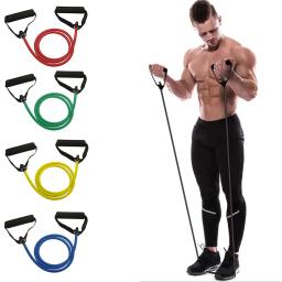 Faixas de resistência com alças, faixas de exercício, faixas de treino com alças para homens e mulheres, equipamentos de treinamento de força em casa - Image 1