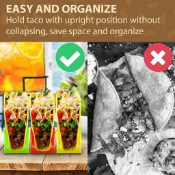 Taco Holder Stands para Tortilhas e Burritos, Shell Holder, Racks para Máquina de Lavar Louça Microondas, Fontes do partido, 12Pcs - Image 6