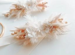 Coelho Cauda Secas Pampas Grama, Flor De Pulso De Noiva, Presentes De Dama De Corsage, Flores De Casamento, Flor De Casamento Boho, Menina Suprimentos - Image 2