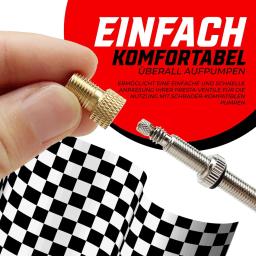 Adaptador de válvula francesa de bicicleta, adaptador de latão para presta para schrader, conversor de válvula de bicicleta, acessórios de conector de bomba 5/10 peças - Image 2