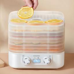 Máquina elétrica do secador do alimento, frutos secos, vegetais, desidratador de carne, carne seca, chá, petiscos, ar, 220V, 110V, 5 placas - Image 3
