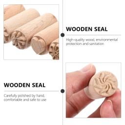 5pcs/7pcs Mão Esculpida Ferramentas De Cerâmica De Madeira Selos De Madeira Natural Para DIY Clay Pottery Printing Blocks Clay Tool - Image 3