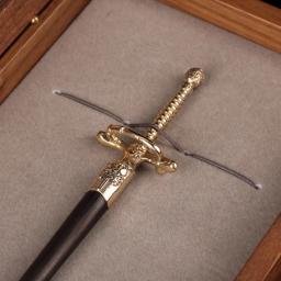 Coleção de Espadas Miniatura Arya Stark, Modelo de Arma Metálica, Rapieira de Agulha Reta Fina, Artesanato Decorativo de Tronos, 21cm - Image 5