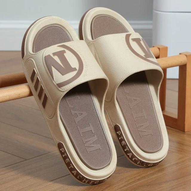 Sandália Esportiva Masculina de Plataforma em PVC Macio para Praia Verão Casual