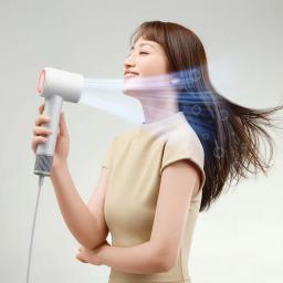 Xiaomi mijia h501 se secador de cabelo alta velocidade 62 m/s velocidade do vento íon negativo cuidados com o cabelo 110.000 rpm profissional seco 220v versão cn - Image 4