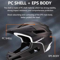 Capacetes removíveis de mountain bike para homens, protetores faciais completos, esportes ao ar livre, patinação, skate - Image 1