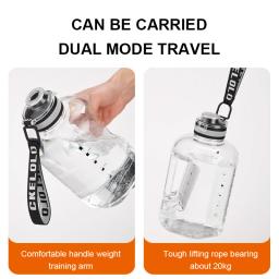 Garrafa Esportiva Tritan Livre BPA, Chaleira Grande, Copo de Água Bebida, 1,5 2 L, 1600ml, Garrafa de Água Bebida - Image 3