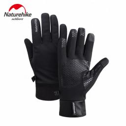 NatureHike-Touch Screen Velvet Luvas Quentes, Esportes ao Ar Livre, Tela Sensível Ao Toque, Corrida, Ciclismo, Inverno - Image 1