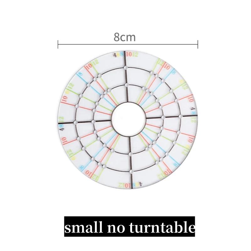 Acrílico Round Array Desenho Linha Régua, Ferramenta De Cerâmica, Gravura De Argila, Marcação Régua, Aparar, Ponto Central, Auxiliar Turntable - Image 1