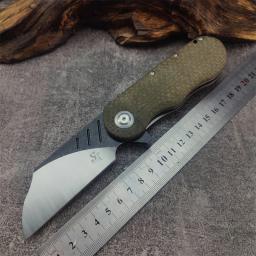 Eafengrow-Sitivien ST138 14C28N Lâmina faca dobrável, G10 Micarta Handle, canivete para camping ao ar livre e caça, ferramentas táticas - Image 1