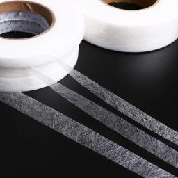 70 Metros Preto Branco Dupla Face Interlining Adesivo Tecido Roupa Ferro Na Fita Hem Interlining Web DIY Acessórios De Costura - Image 2