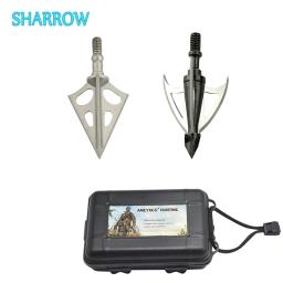 6 pçs tiro com arco de caça broadhead ponta de seta ponto dicas parafuso-em seta cabeça com caixa para tiro ao ar livre prática acessórios - Image 1