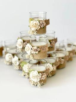 Vela personalizada com caixa, favores para convidados, favores do casamento, favores de festa, Ca, 10 pcs - Image 2