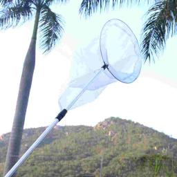 Rede de borboleta profissional com anel inoxidável, Alça telescópica estende, 67 polegadas, Profundidade líquida 23.5, Kids - Image 5