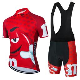 2024 dos desenhos animados roupas de ciclismo dos homens manga curta mtb ropa ciclismo respirável verão roupas esportivas ao ar livre roupas bib shorts - Image 2