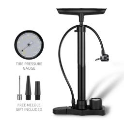Bicicleta portátil do aço inoxidável bomba, Presta Válvula Inflator, Mountain Road Bike Acessórios, 160PSI - Image 1