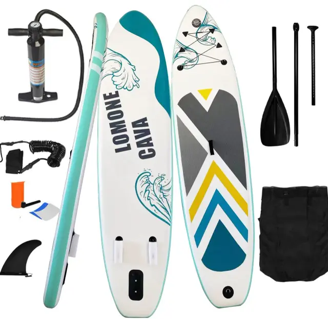 Prancha de Stand-Up Inflável SUP para Adultos: Ideal para Iniciantes e Aventuras ao Ar Livre