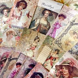 Panalisa-Pacote de Papel Scrapbooking Estampado, Papel Artesanal, Cartão de Fundo, Estilo Vintage, 20 Folhas, 10 Projetos - Image 1
