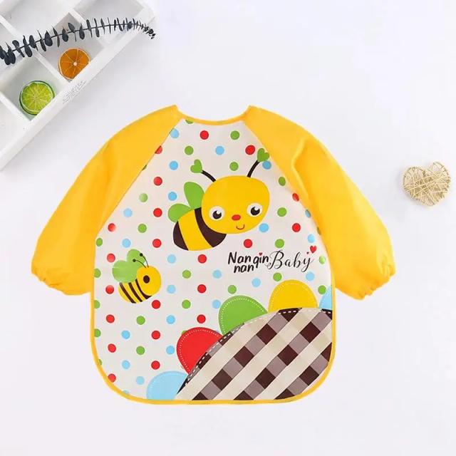 Avental de Silicone Infantil com Bolso Coletor 0-3 Anos