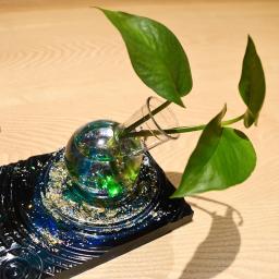 Novo círculo vaso base de cola epoxy silicone molde diy quadrado vaso de flores bandeja suporte planta água moldes para resina decoração para casa - Image 3