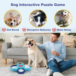 Anti-Asfixia Puzzle Brinquedos para Cachorro, Dispenser Interativo de Alimentos, Louça Anti-Asfixia, Dog Lambing Plates, 2, 3, 4 Camadas - Image 6