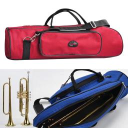 Leve instrumento de sopro trompete chifre carregando Gig Case, pano Oxford, resistente à água Zipper, acolchoado sacos de ombro ajustáveis - Image 5