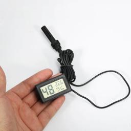 Termômetro Digital LCD Réptil, Higrômetro com Sonda, Higrotermógrafo, Terrário Tartaruga, Temperatura do Tanque do Aquário, Medidor de Umidade - Image 5