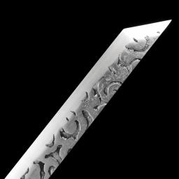 Espadas de batalha de dragão preto chinês lâmina de aço manganês real artesanal tamanho completo pronto para treinamento arma kongfu catana - Image 4