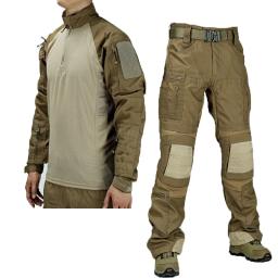 Camuflagem tática sapo para homens, roupas de caça respiráveis, camisa e calças ao ar livre, uniforme de viagem, uniforme para fãs - Image 1