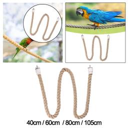 Bird Poleiro Stand, brinquedo do papagaio, corda de escalada para Lovebirds Conures, passarinhos periquito, suprimentos Bungee, cor primária - Image 4