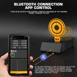 Alvo de treinamento tático bluetooth app controle tiro treinamento alvo placas multi ponto conectar airsoft paintball acessórios - Image 2