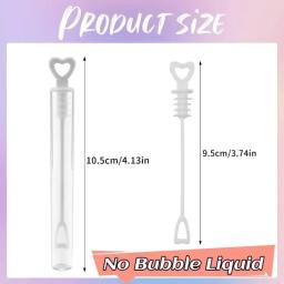 Amor coração varinha tubo bolha garrafa de sabão transparente bolhas tubos para festa de aniversário de casamento decoração chá de bebê favores crianças brinquedos - Image 6