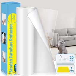 Cat Scratch Deterrent Tape, Protetores de Móveis para Gatos, Transparente, Auto-Adesivo, Pet Training, Móveis, 11,8 "x 9" 8ft - Image 1