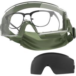 ONETIGRIS OTG Goggles e X Storm Mask, Removível Tubarão Jaw Morale Patch - Image 5