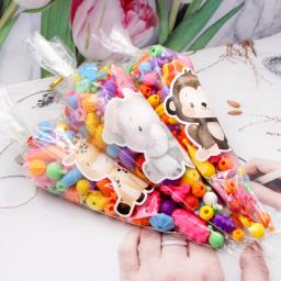 Animais selvagens Adesivos para Crianças, Doces e Caixa Pegajosa, Selva e Safari, Decoração de Festa de Feliz Aniversário, Embalagem de Bolinhos DIY, 24PCs - Image 6