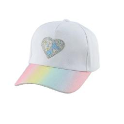 Love Heart Embroidery Sun Visor para crianças, Chapéu snapback para crianças, Boné de beisebol para bebês e crianças - Image 5