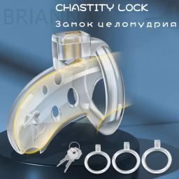 Chastity Cage para Masculino e Feminino, Sex Toys, Sissy discreto, Anéis de pênis, Cock Cage Device, 3 tamanhos - Image 3