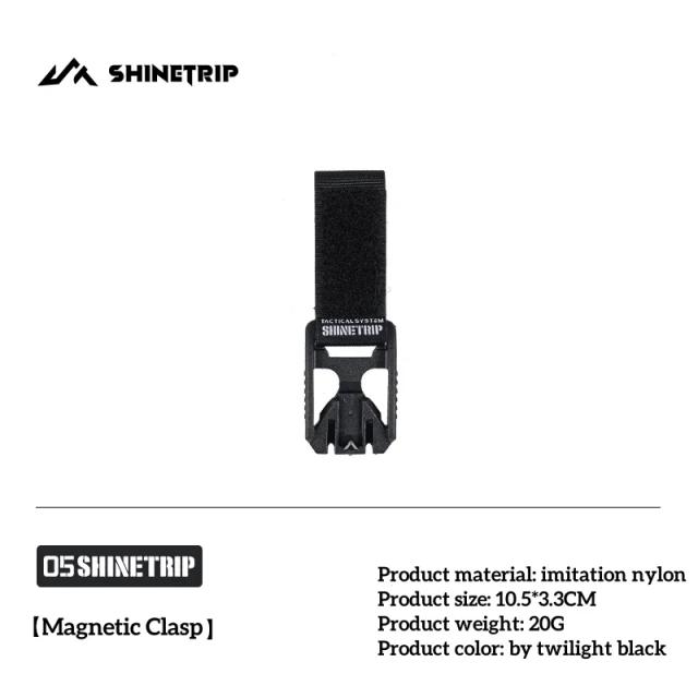 ShineTrip Cinto de Armazenamento Portátil Multiferramenta para Acampamento ao Ar Livre Ajuste Rápido