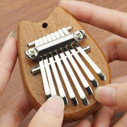 8-key kalimba instrumento musical, mini piano polegar, acrílico, portátil, para presente de Natal - Image 4