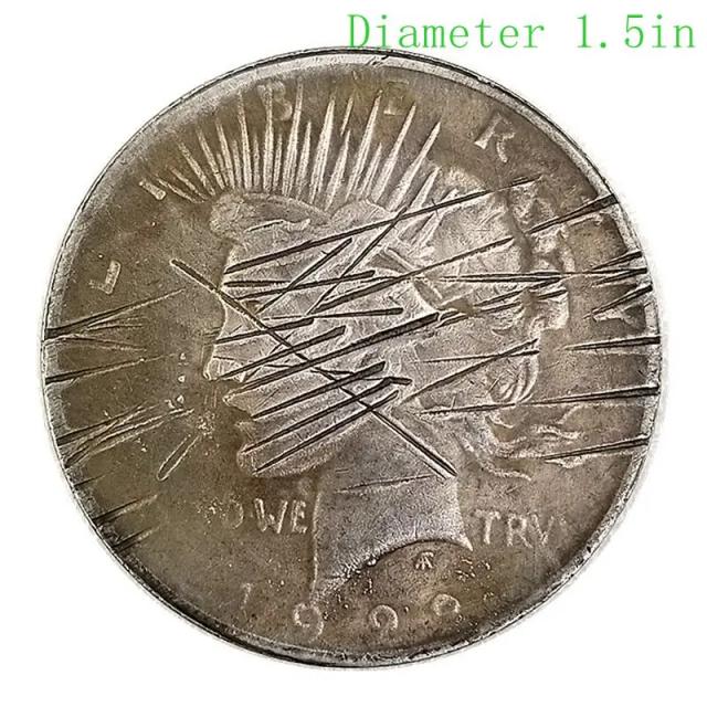 Moeda Comemorativa Artesanal da Estátua da Liberdade - Cópia de 1922 em Metal Gravado