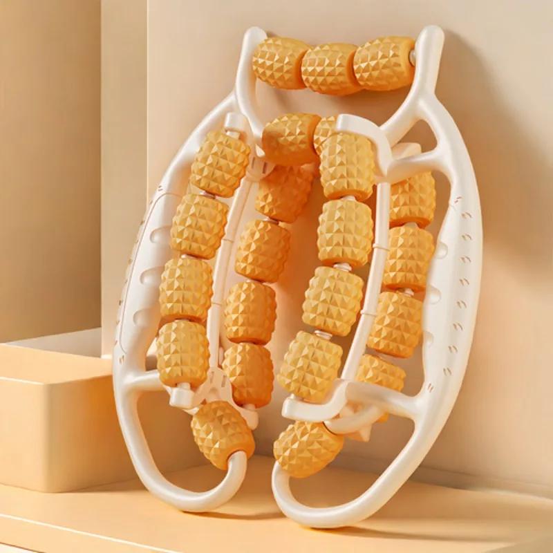 Massageador de pernas em formato de anel ajustável – Terapia de tecidos profundos de 28 rolos para relaxamento e contorno muscular, uso doméstico portátil - Image 1