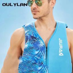 Oulylan Colete Vida Adultos Colete Surf Barcos a motor Caiaque Wakeboard Raft Barco Resgate Jet Ski Pesca Natação Jacket salva-vidas à deriva - Image 3