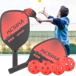 Pickleball profissional conjunto 2-player raquete de fibra de carbono raquetes 4 bola pickleball raquetes conjuntos de bola saco portátil - Image 2